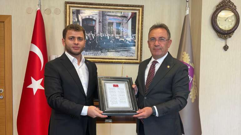 Türkiye İmam Hatiplileri Birliği Genel Başkanı Muhammet Samet Akkaya, Danıştay Başsavcısı Cevdet Erkan ile bir araya geldi